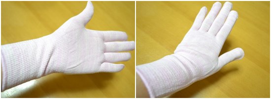 深爪克服　寝るときの手袋